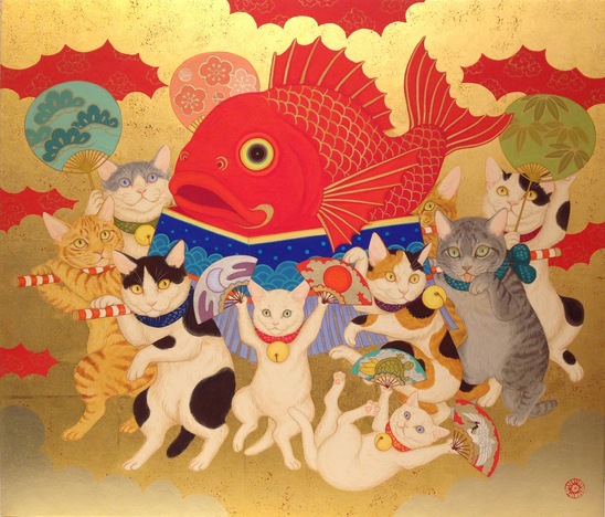 丸山友紀「猫祭り 目出たい」10号