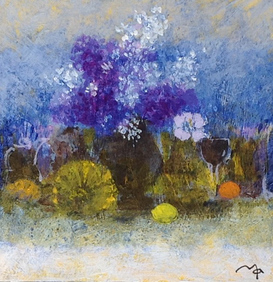 絵画 武井政之 バイオレットモーニング